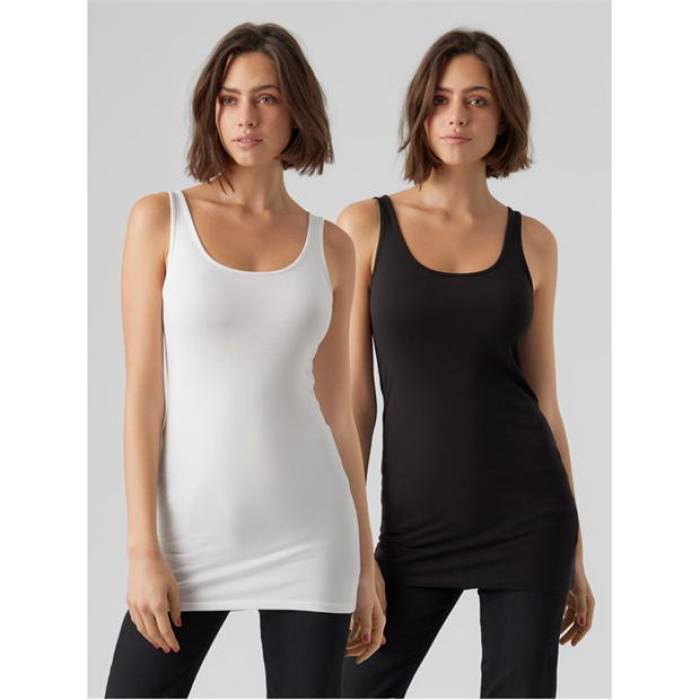 ヴェロモーダ Vero Moda 【 Long Tank Top 2 Pack Womens Women 】 レディース