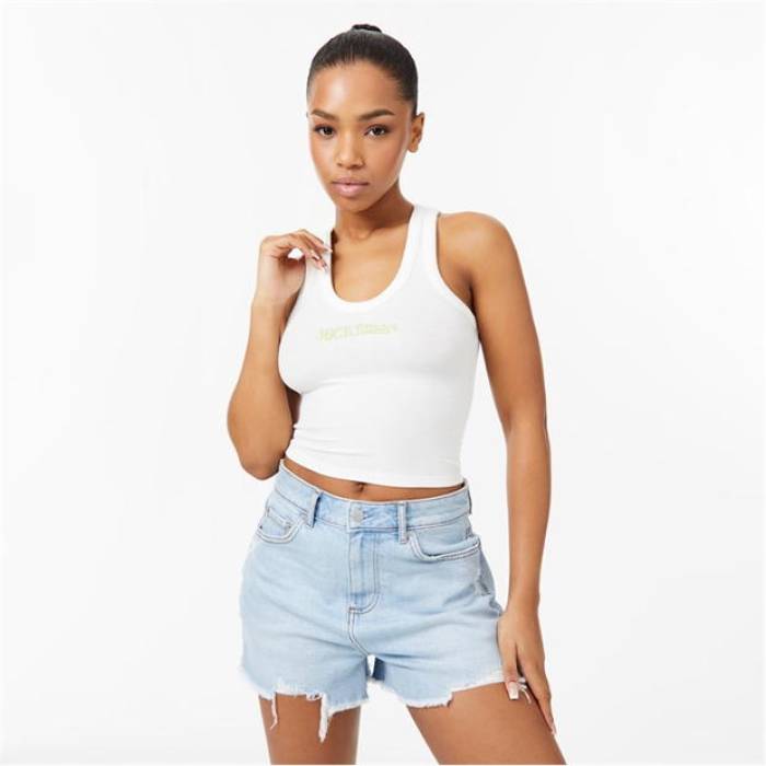 ジャック ウィルス Jack Wills 【 Scoop Neck Rib Tank Top Women 】 レディース
