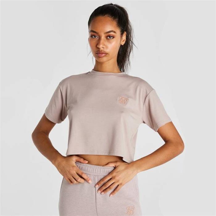 シックシルク Siksilk 【 Sports Essentials Crop Top Womens Women 】 レディース