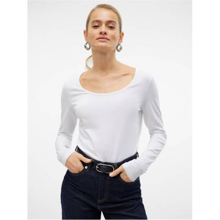 ヴェロモーダ Vero Moda 【 Maxi Long Sleeve U-Neck T-Shirt Women 】 レディース