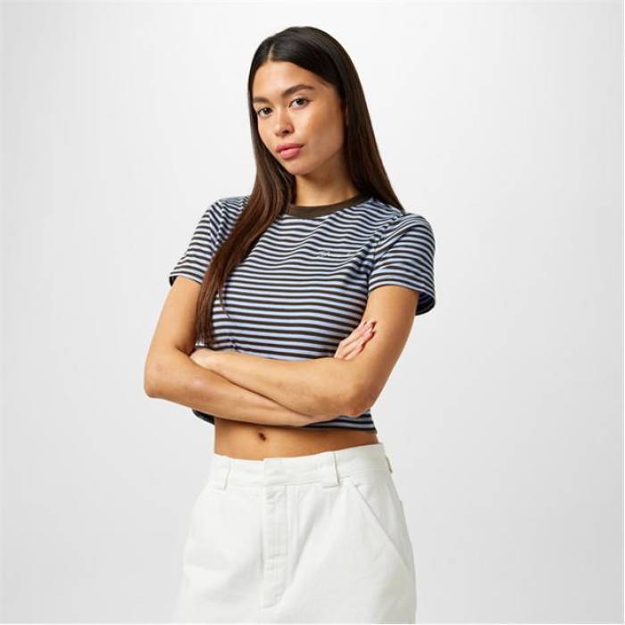 ジャック ウィルス Jack Wills 【 Striped Baby T-Shirt Women 】 レディース