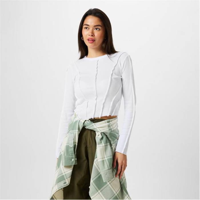 ジャック ウィルス Jack Wills 【 Detail Long Sleeve T-Shirt Women 】 レディース