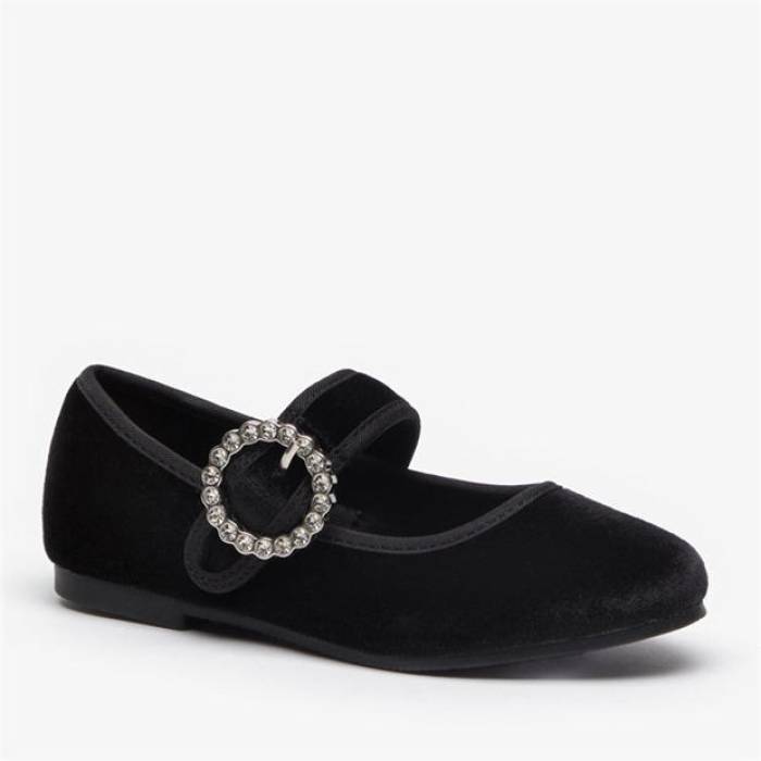 Be You  Girls Velvet Diamante Shoes Kids  ˥ å