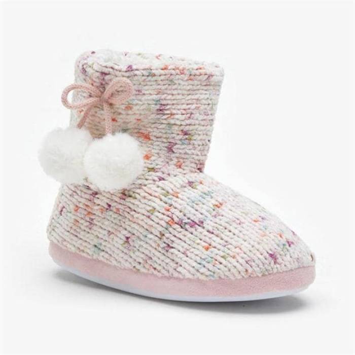 Be You  Girls Pom Pom Knitted Booties Kids  ˥ å