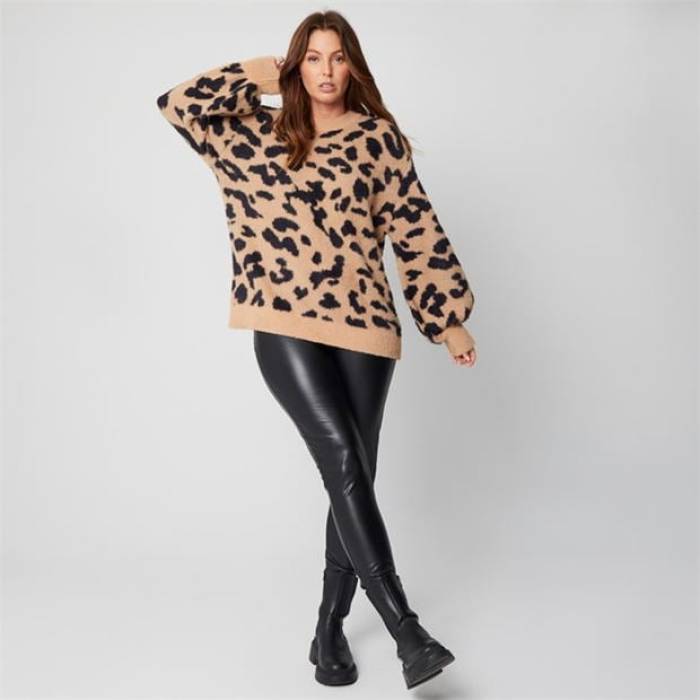 Be You 【 Eyelash Animal Brown Jumper Women 】 ファッション レディースファッション トップス その他トップス レディー