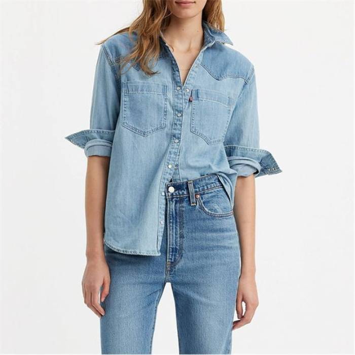 リーバイス Levis 【 Teodora Western Shirt Clean Cr Women 】 レディース