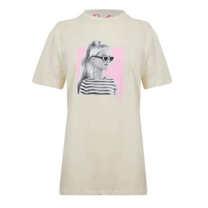 Character 【 Barbie Back Graphic T-Shirt Stone Women 】 ファッション レディースファッション トップス Tシャツ カットソー