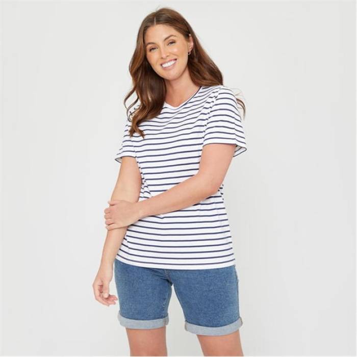 Be You 【 You Stripe T-Shirt Women 】 ファッション レディースファッション トップス Tシャツ カットソー レディース