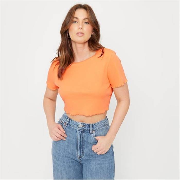 Be You 【 You Crop Rib Tee Women 】 ファッション レディースファッション トップス Tシャツ カットソー レディース