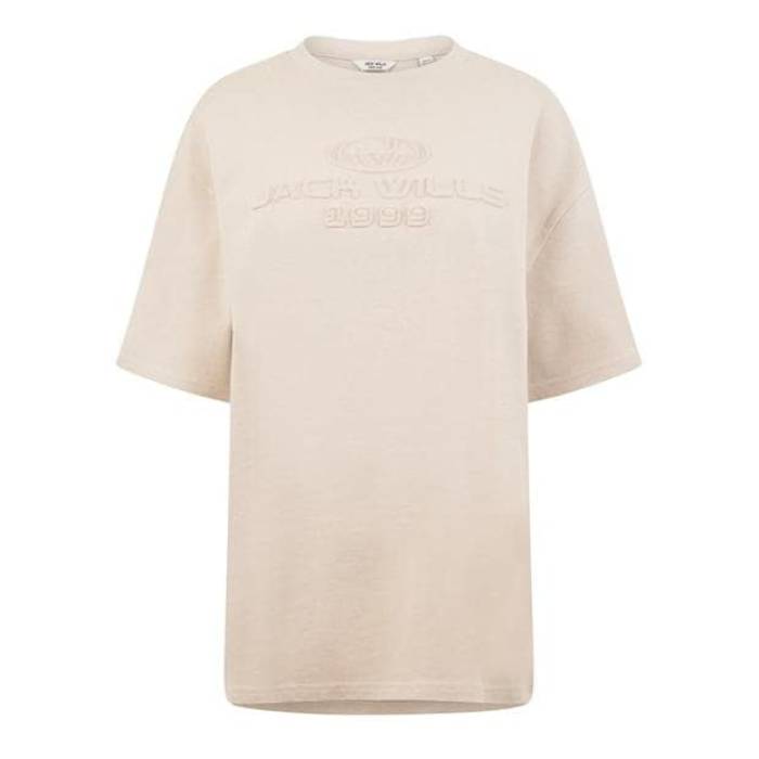 ジャック ウィルス Jack Wills 【 Embossed Logo T-Shirt Women 】 レディース