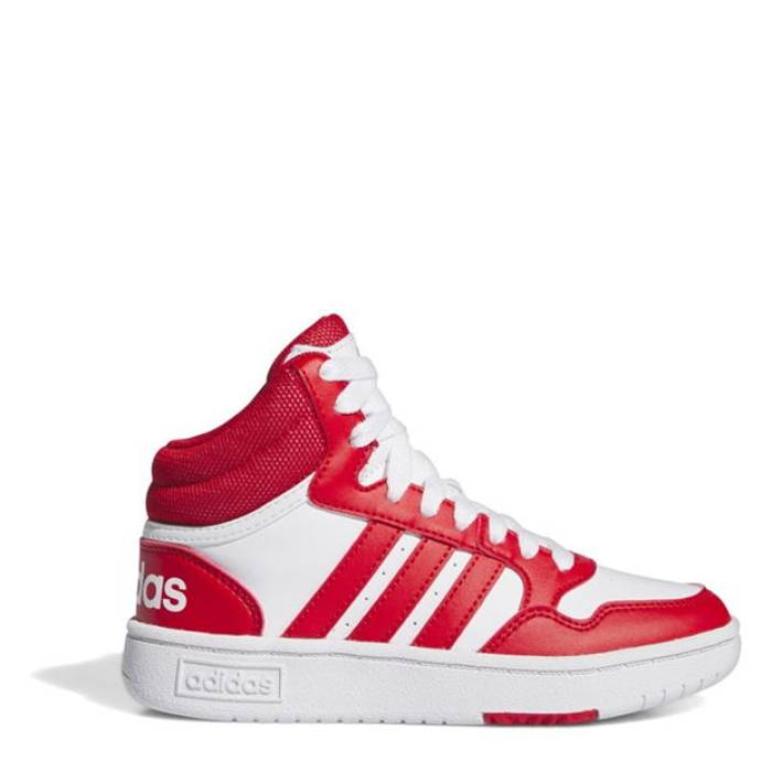 ǥ Adidas  Hoops Mid- High Tops Junior Boys Kids  ˥ å