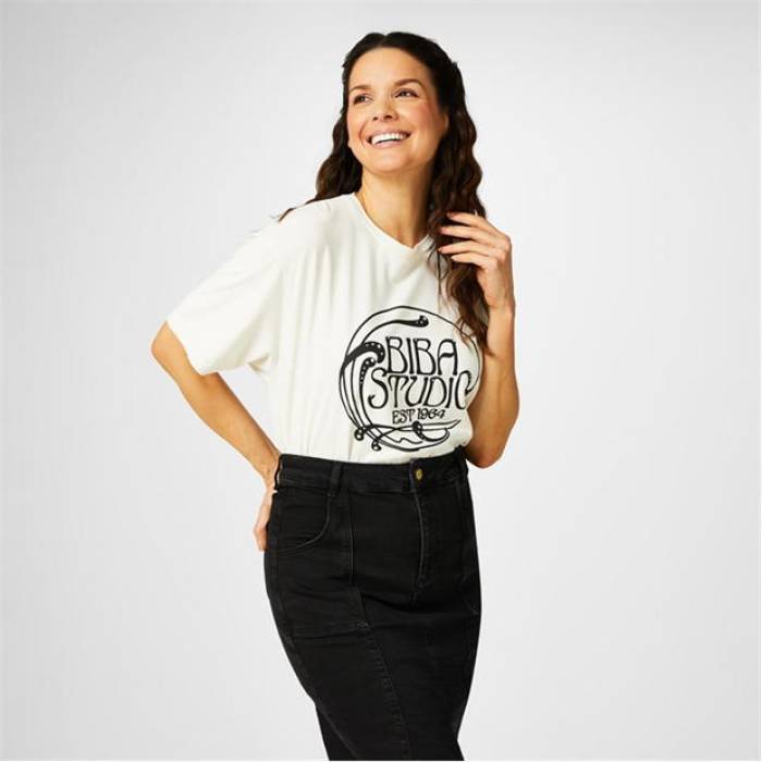 Biba 【 Vintage Printed T-Shirt Women 】 ファッション レディースファッション トップス Tシャツ カットソー レディー