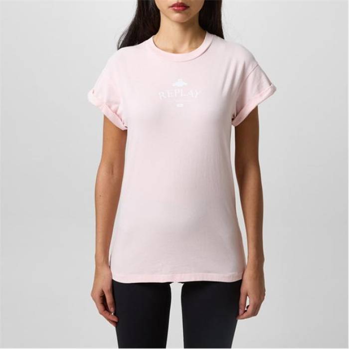 リプレイ Replay 【 Logo T Shirt Women 】 ファッション レディースファッション トップス Tシャツ カットソー レディ