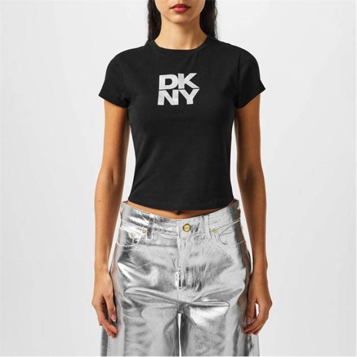 ダナキャランニューヨーク Dkny 【 Logo Baby Tee Women 】 レディース