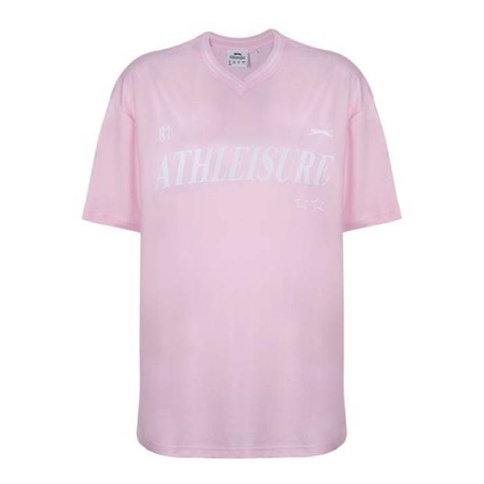 Slazenger 【 Oversized Football Tee Womens Women 】 ファッション レディースファッション トップス Tシャツ カットソー レ
