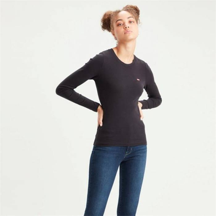 リーバイス Levis 【 Long Sleeve Baby T Shirt Women 】 レディース