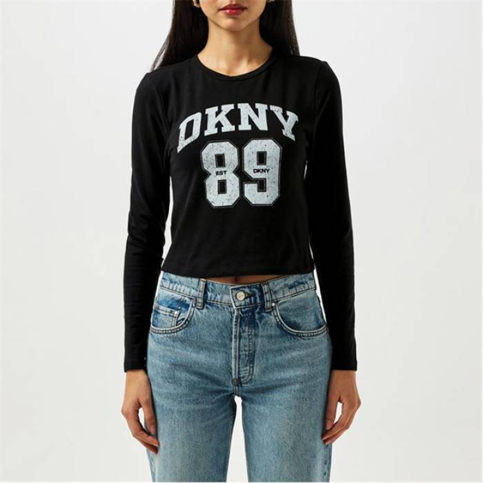 ダナキャランニューヨーク Dkny 【 1989 Logo Long Sleeve T-Shirt Women 】 レディース