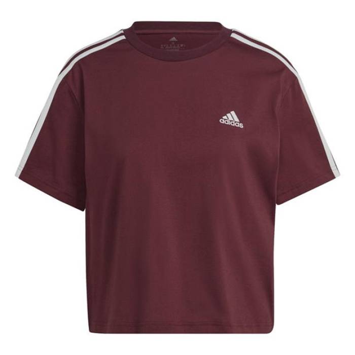 アディダス Adidas 【 Essentials 3-Stripes Single Jersey Crop Top Womens Women 】 レディース