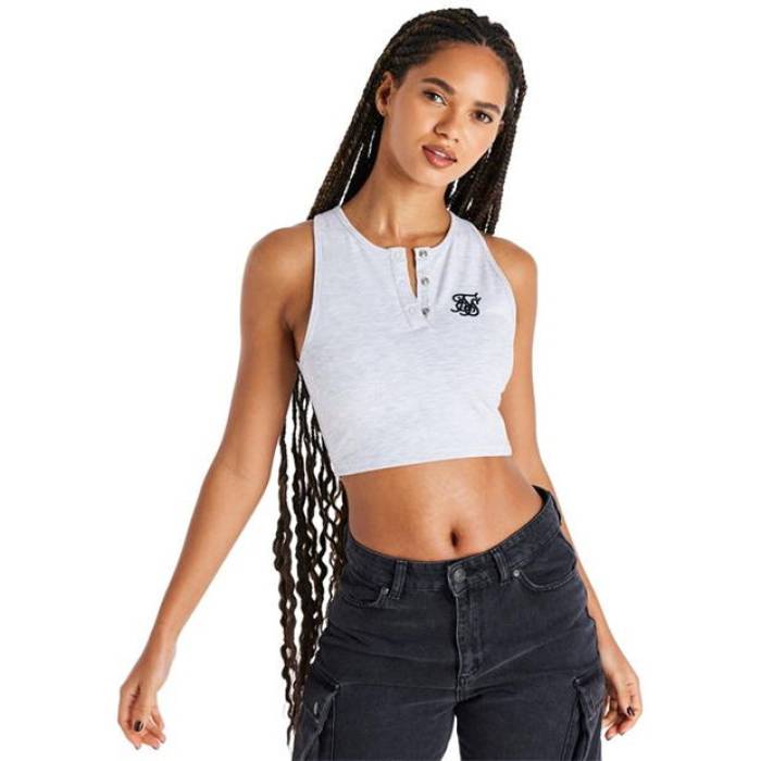 シックシルク Siksilk 【 Popper Crop Vest Women 】 ファッション レディースファッション トップス ベスト ジレ レディ