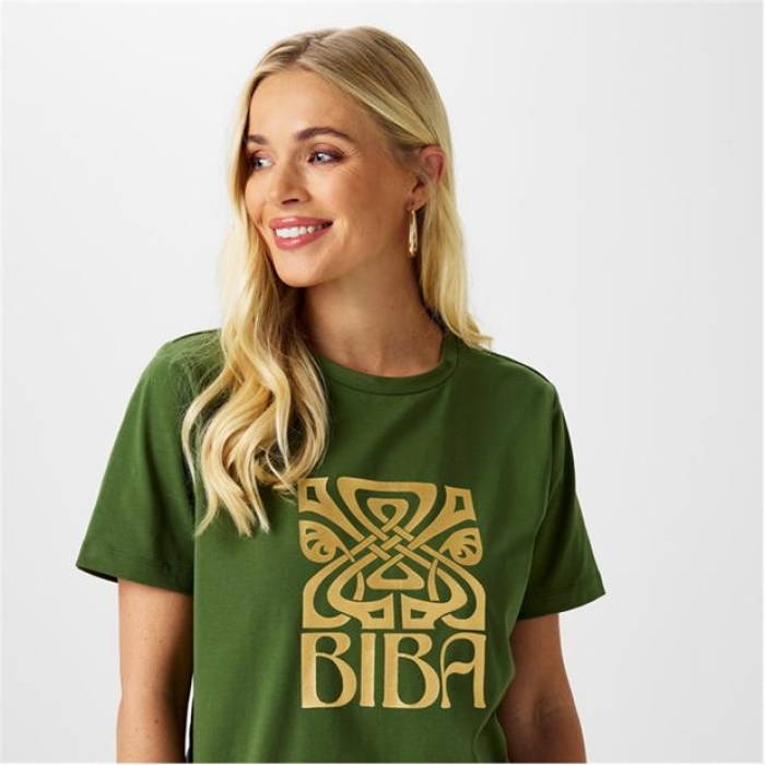 Biba 【 Logo T-Shirt Women 】 ファッション レディースファッション トップス Tシャツ カットソー レディース