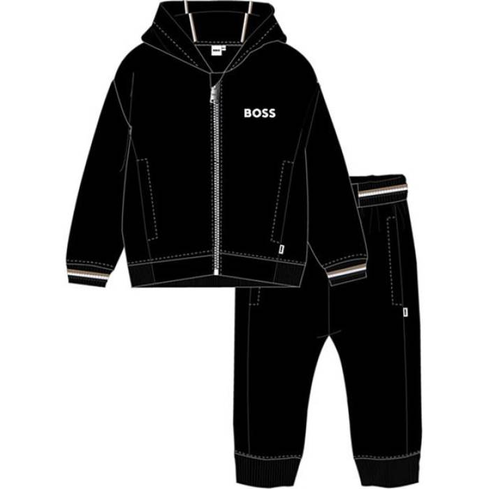 ܥ Boss  Logo Tracksuit Set Infants Kids  ٥ӡ å ޥ˥ƥ ٥ӡ 塼 ¾٥ӡ ˥