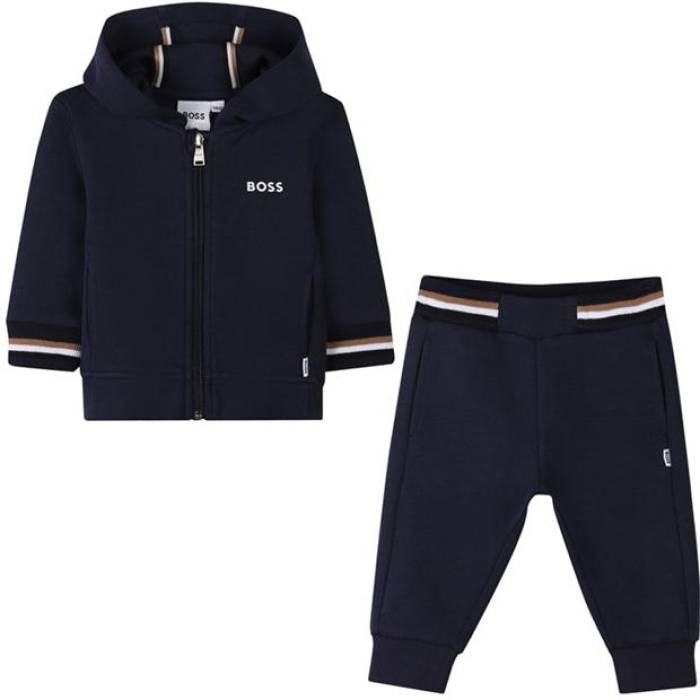 ܥ Boss  Logo Tracksuit Set Infants Kids  ٥ӡ å ޥ˥ƥ ٥ӡ 塼 ¾٥ӡ ˥