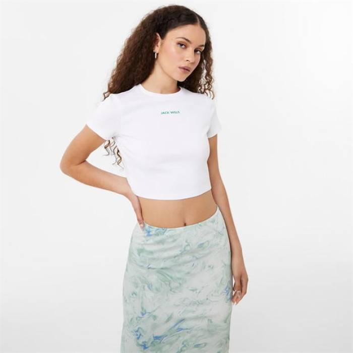 ジャック ウィルス Jack Wills 【 Cropped Baby Tee Women 】 レディース