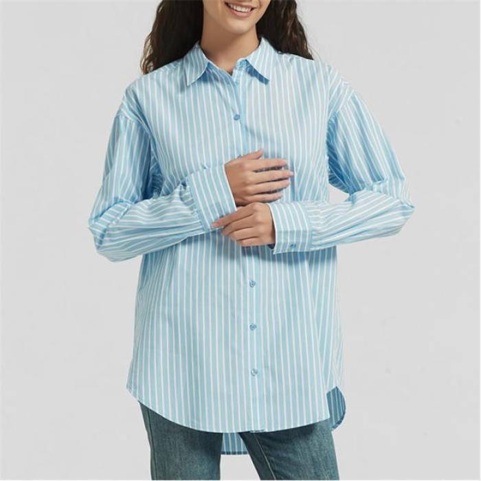 Be You 【 Stripe Shirt Women 】 ファッション レディースファッション トップス その他トップス レディース