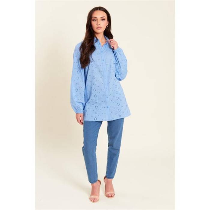 Be You 【 Broderie Shirt Womens Women 】 ファッション レディースファッション トップス その他トップス レディース