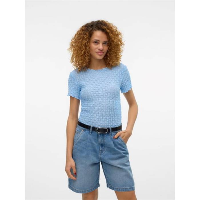 ヴェロモーダ Vero Moda 【 Textured T-Shirt Women 】 ファッション レディースファッション トップス シャツ ブラウス