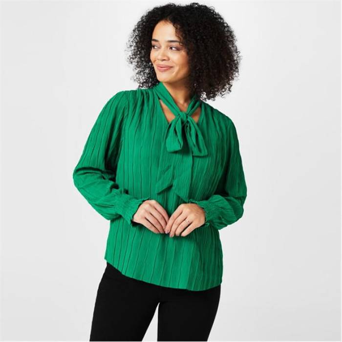 Biba 【 Tie Neck Blouse Women 】 ファッション レディースファッション トップス シャツ ブラウス レディース