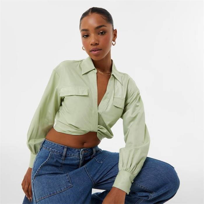 ジャック ウィルス Jack Wills 【 Draped Cropped Blouse Women 】 レディース