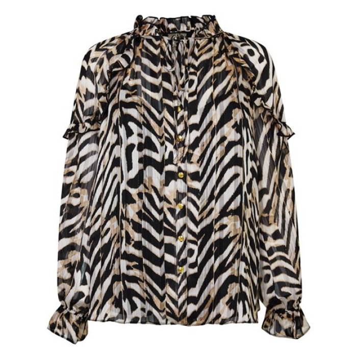 Biba 【 Chevron Lurex Blouse Women 】 ファッション レディースファッション トップス シャツ ブラウス レディース