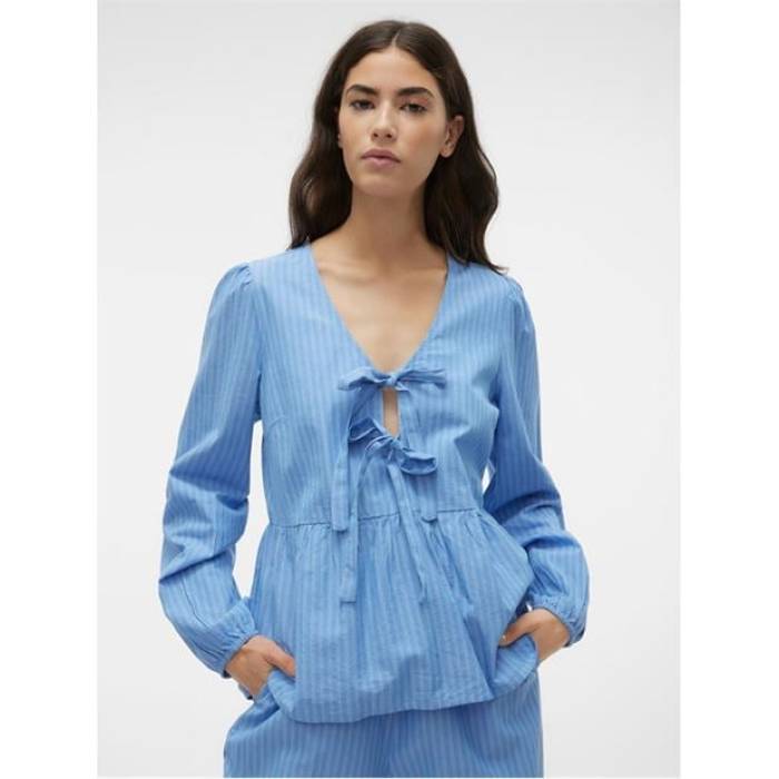 ヴェロモーダ Vero Moda 【 Gili Tie Top Women 】 ファッション レディースファッション トップス シャツ ブラウス レ
