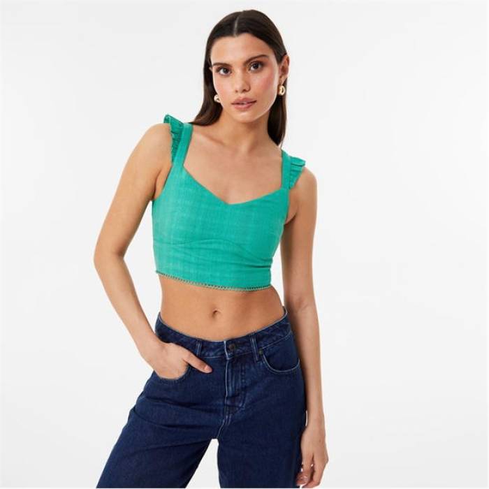 ジャック ウィルス Jack Wills 【 Frill Sleeve Top Women 】 レディース