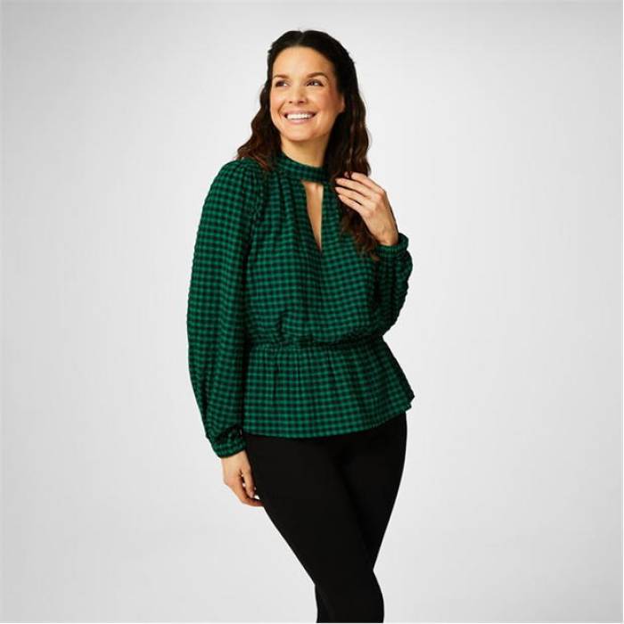 Biba 【 Textured Blouse Women 】 ファッション レディースファッション トップス シャツ ブラウス レディース