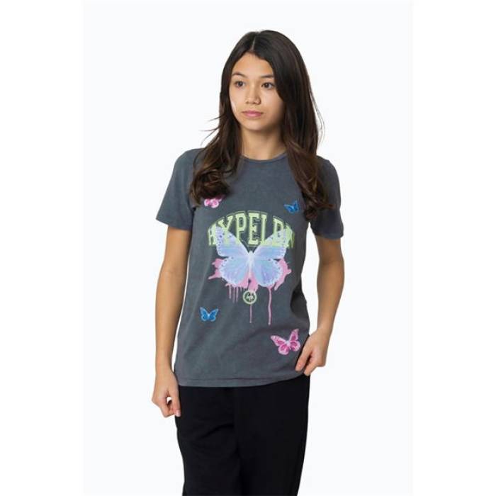 Hype 【 Butterfly Tee Jn99 Kids 】 ファッション レディースファッション トップス Tシャツ カットソー ジュニア キッ