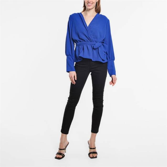 Be You 【 Peplum Wrap Top Womens Women 】 ファッション レディースファッション トップス シャツ ブラウス レディース