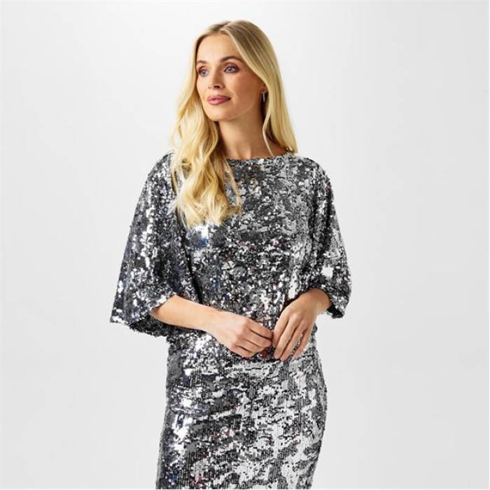 Biba 【 Sequin Top Women 】 ファッション レディースファッション トップス シャツ ブラウス レディース