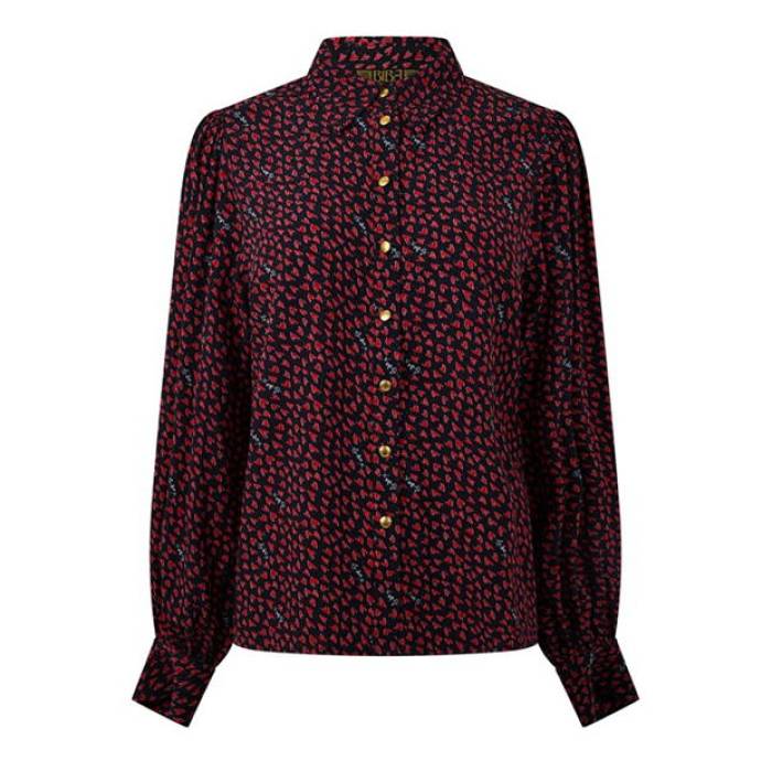 Biba 【 Printed Shirt Women 】 ファッション レディースファッション トップス シャツ ブラウス レディース