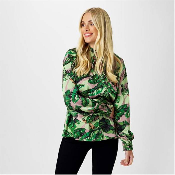Biba 【 Ruffle Collar Blouse Women 】 ファッション レディースファッション トップス シャツ ブラウス レディース
