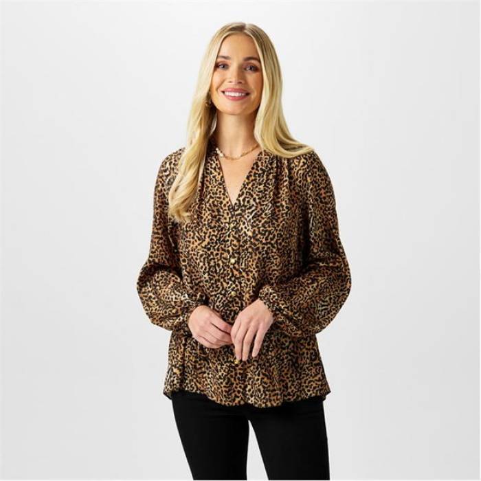 Biba 【 Button Through Blouse Women 】 ファッション レディースファッション トップス シャツ ブラウス レディース