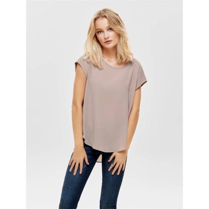 オンリー Only 【 Vic Short Sleeve Solid T-Shirt Women 】 レディース