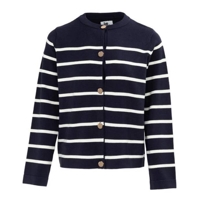 Be You 【 You Women Stripe Cardigan Women 】 ファッション レディースファッション トップス カーディガン ボレロ レデ