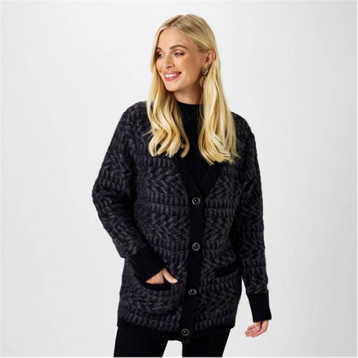 Biba 【 Geo Knitted Cardigan Women 】 ファッション レディースファッション トップス カーディガン ボレロ レディース