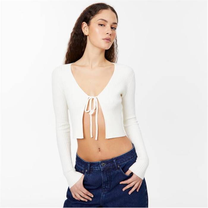 ジャック ウィルス Jack Wills 【 Knitted Tie Front Cardi Women 】 レディース