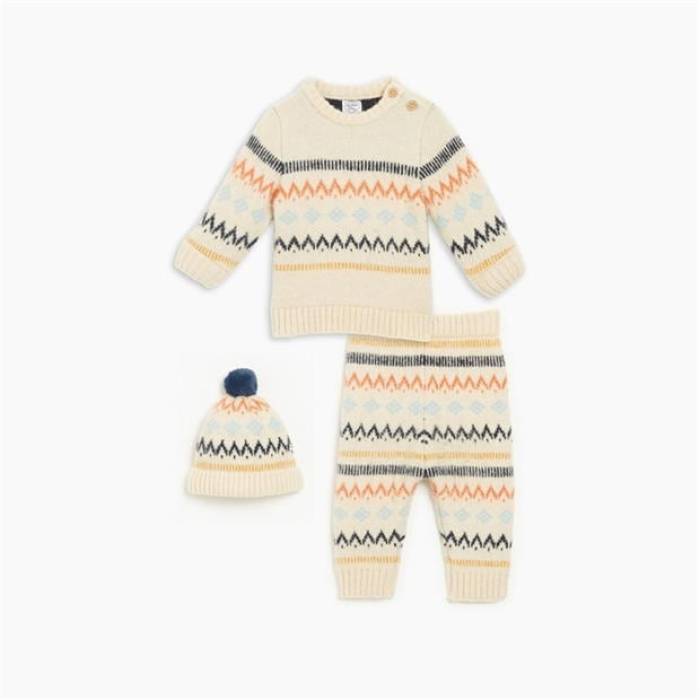 Yahoo! Yahoo!ショッピング(ヤフー ショッピング)Hello World 【 Baby Boy 3 Piece Knitted Set Kids 】 ベビー キッズ マタニティ ベビー服 シューズ その他ベビー服 ジュニア