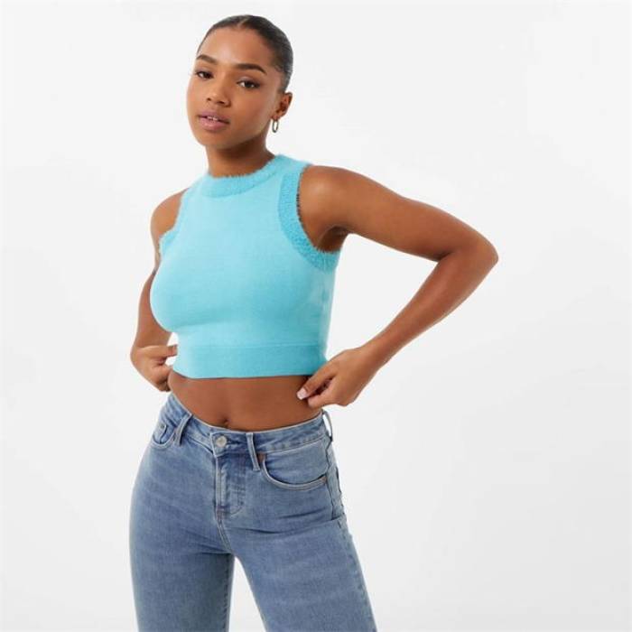ジャック ウィルス Jack Wills 【 Fluffy Trim Tank Women 】 レディース