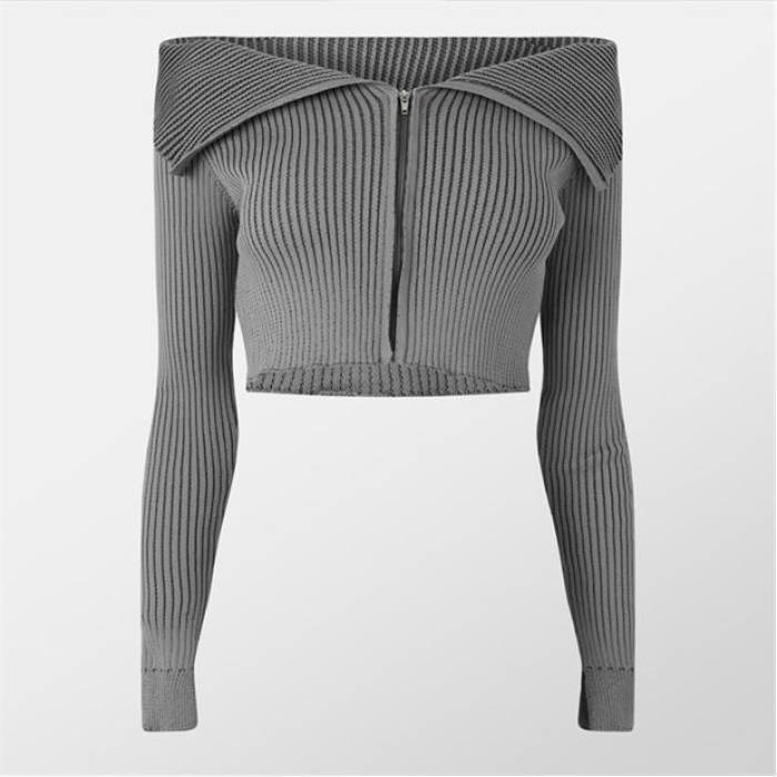 Missy Empire 【 Folded Zip Through Top Women 】 ファッション レディースファッション トップス ニット セーター レディ