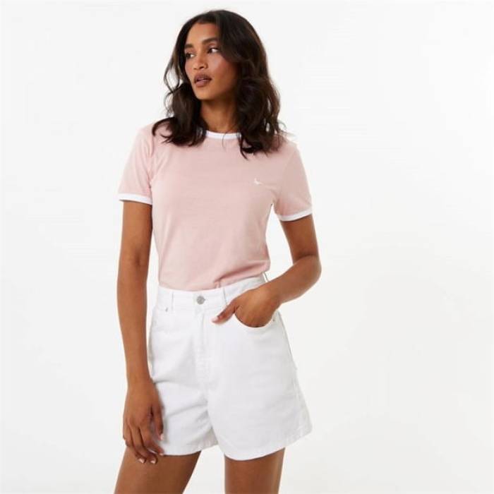 ジャック ウィルス Jack Wills 【 Trinkey Ringer T-Shirt Women 】 レディース